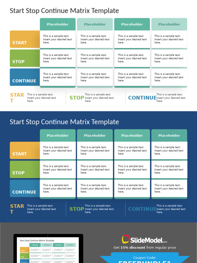 FF0487 01 Start Stop Continue Template Matrix 16x9 1 | PDF