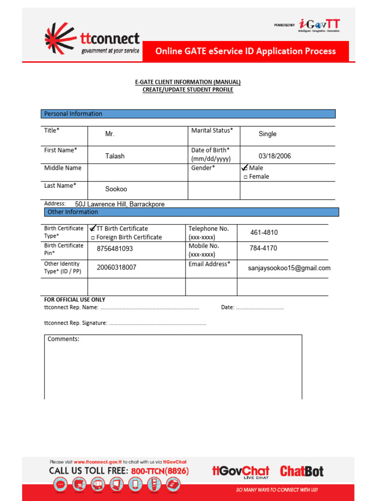 GATE eService ID Application Guide | PDF