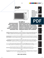 Microwave Oven Manual with Recipe Book</TITLE