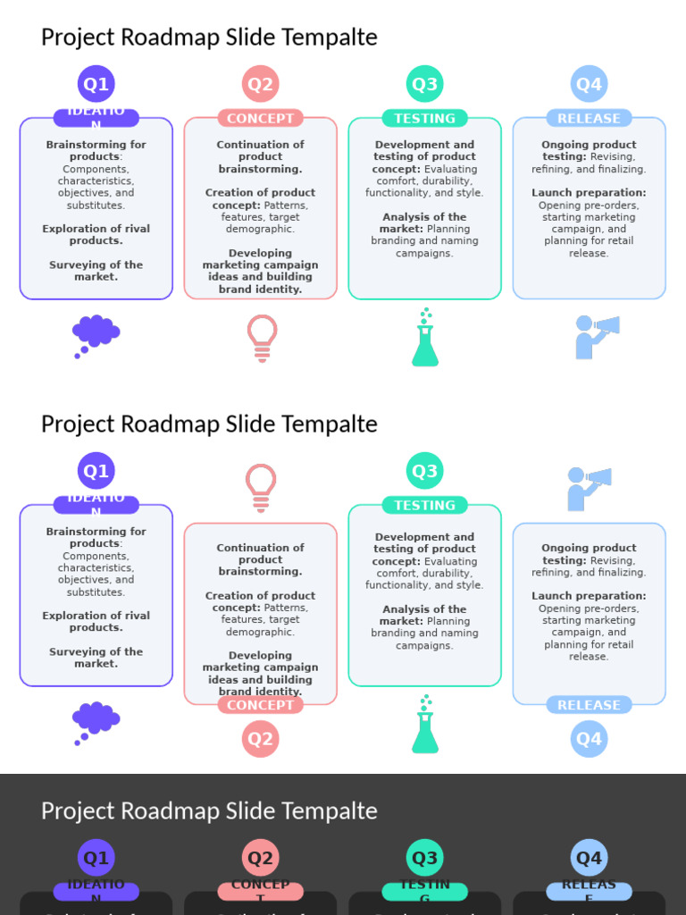 Product Development Roadmap Template | PDF