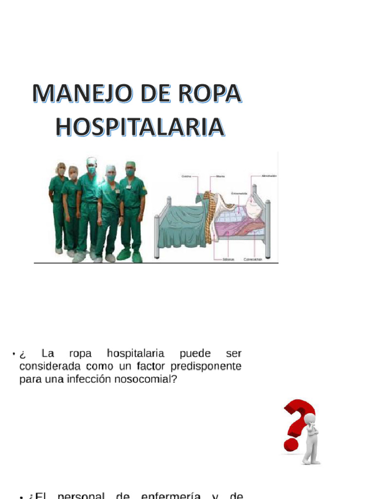 Manejo Seguro de Ropa Hospitalaria | PDF | Ropa | Lavado de manos