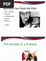 aula de nutrição nas fases da vida