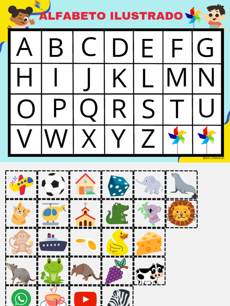 Alfabeto Ilustrado para Educação Infantil | PDF