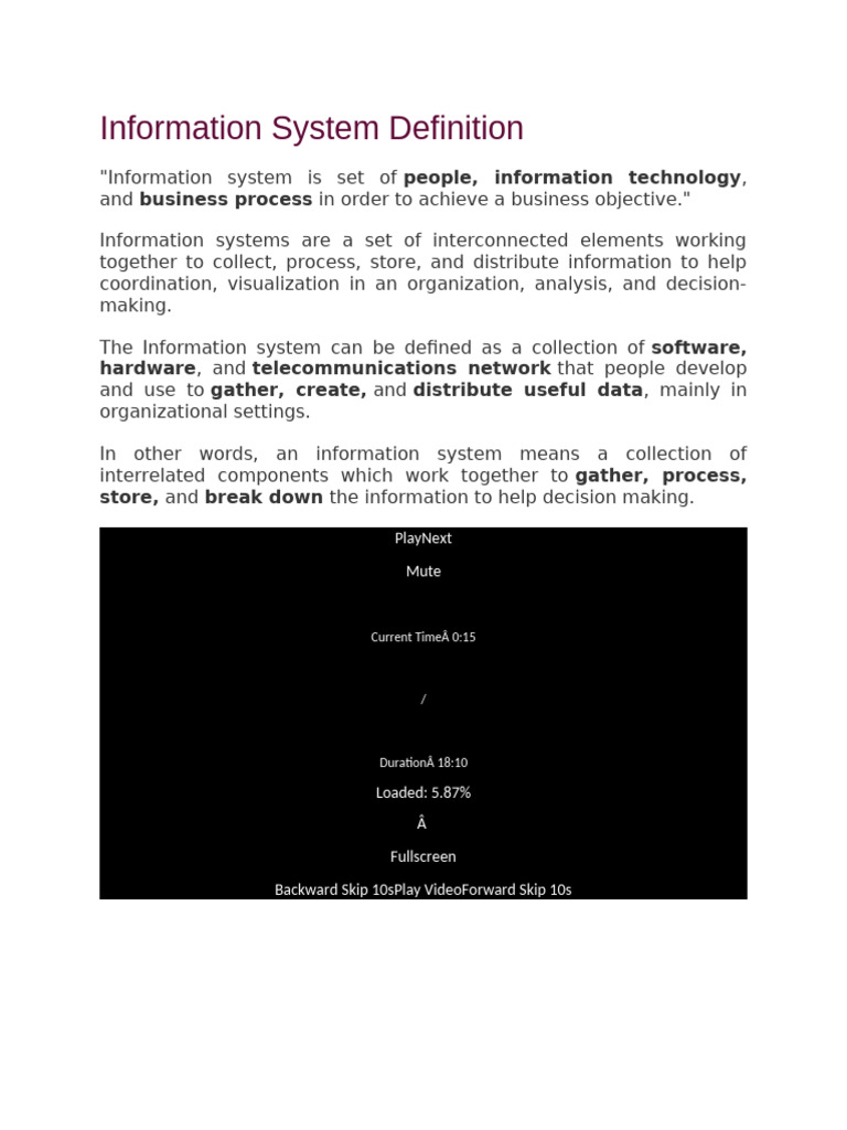 Understanding Information Systems Basics | PDF | Security | Computer ...