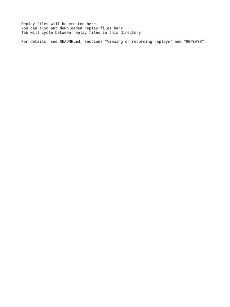 Replays | PDF