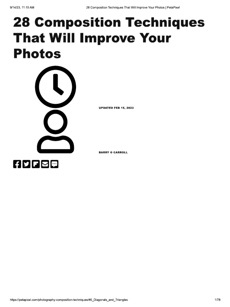 Composition For Taking Photos | PDF