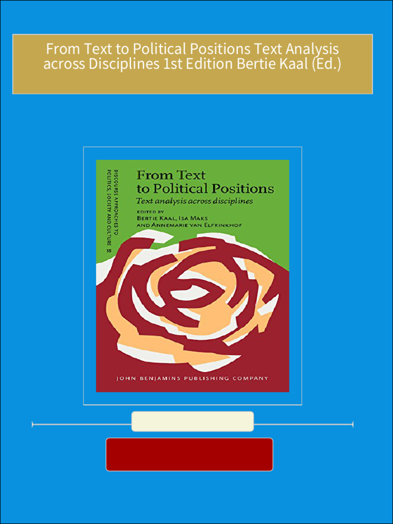  free pdf sample from text to political positions text analysis across