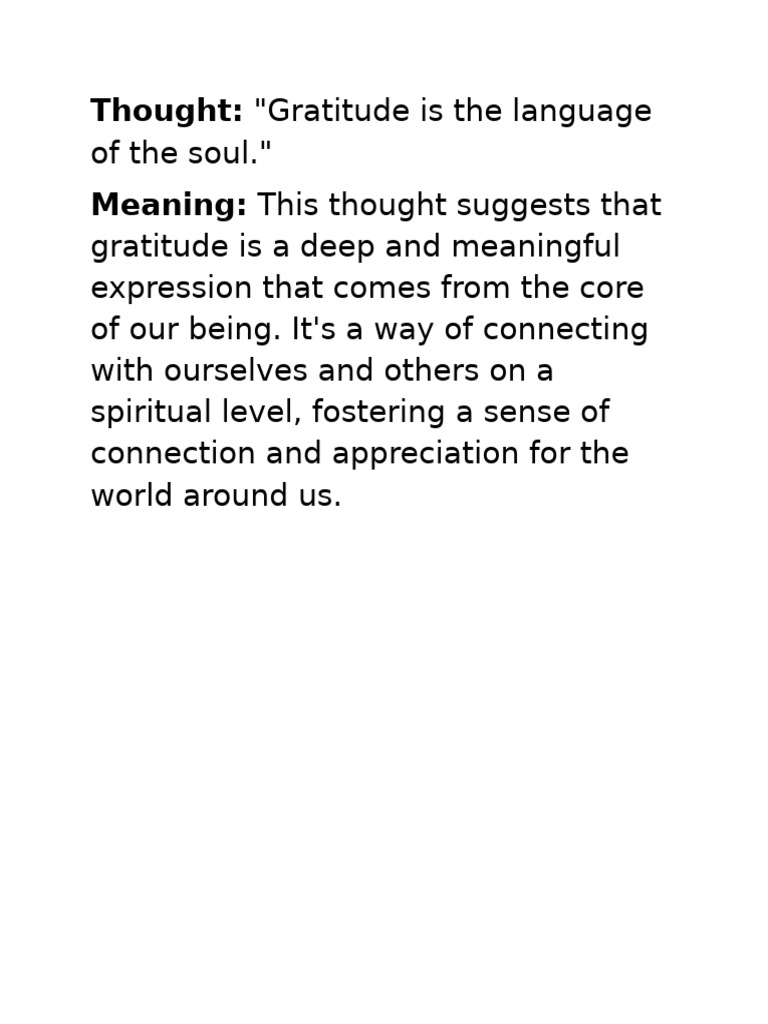 The Power of Gratitude and Thankfulness | PDF