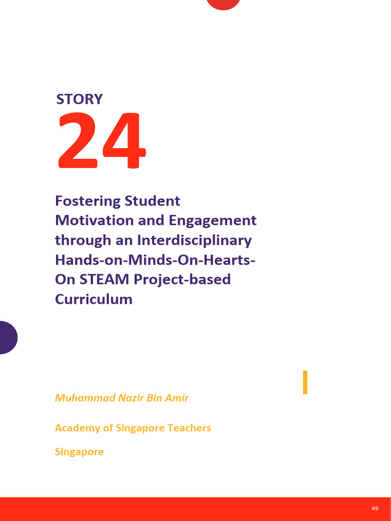 2021 fostering student motivation and engagement through steam projects
