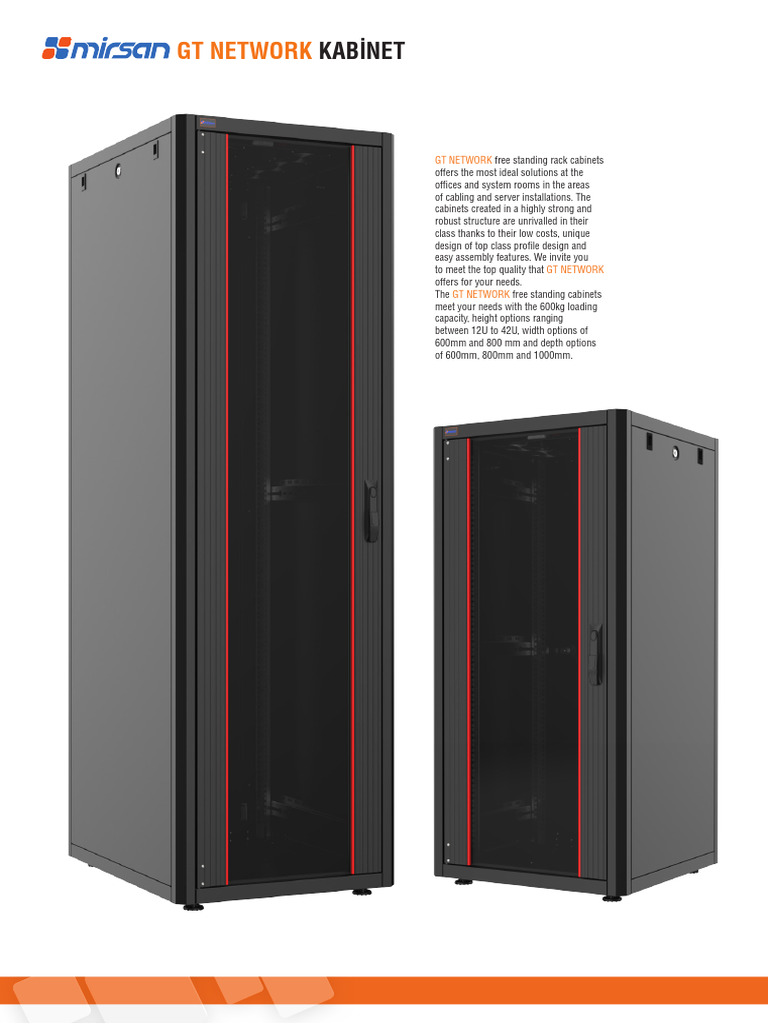 GT NETWORK Free Standing Rack Cabinets | PDF | Door | Manufactured Goods