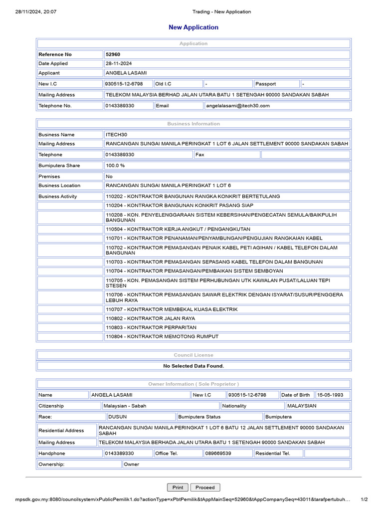 Trading - New Application | PDF