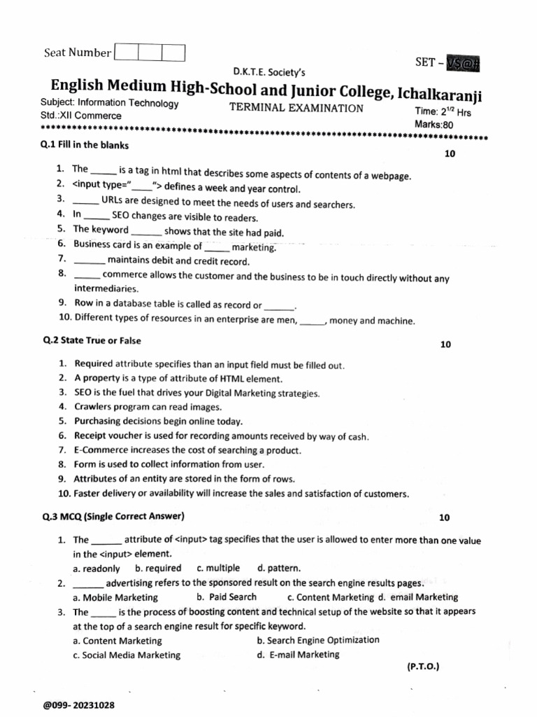 it-terminal-examination-pdf-html-element-search-engine-optimization