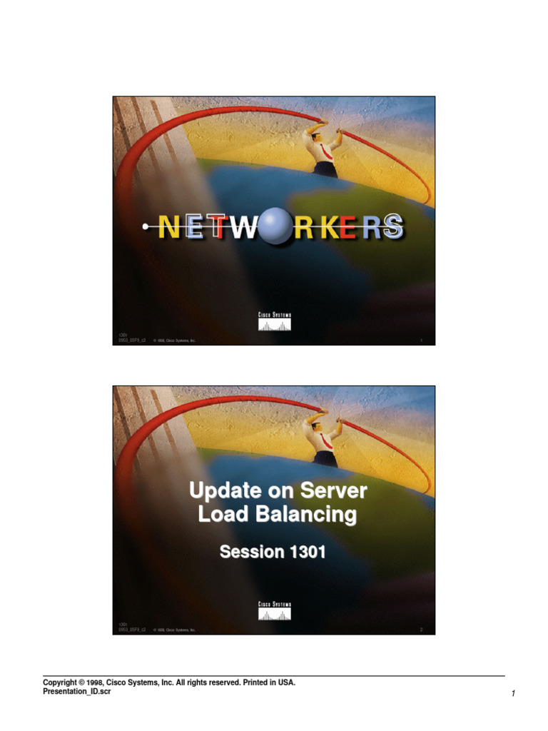 Cisco Update On Server Load Balancing | PDF | Load Balancing (Computing ...