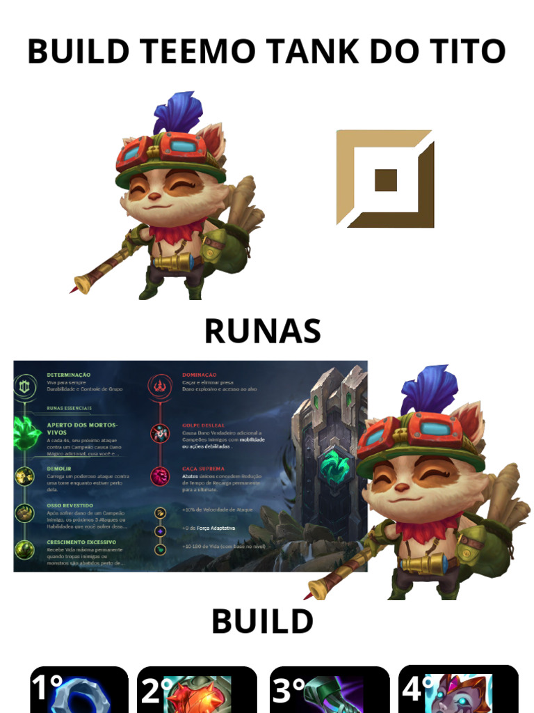 Build Teemo Tank: Estratégias e Vantagens | PDF