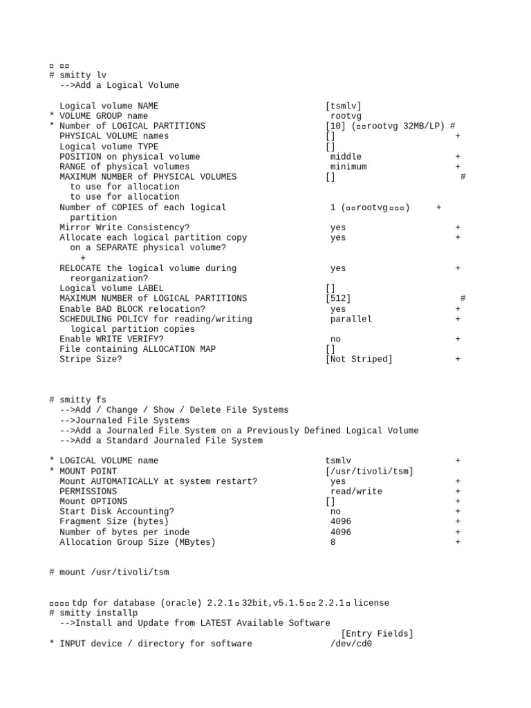 AIX TSM Installation and Configuration Guide | PDF | File System ...