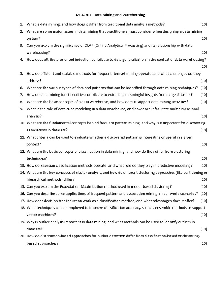 Data Mining and Warehousing Insights | PDF | Cluster Analysis | Data ...