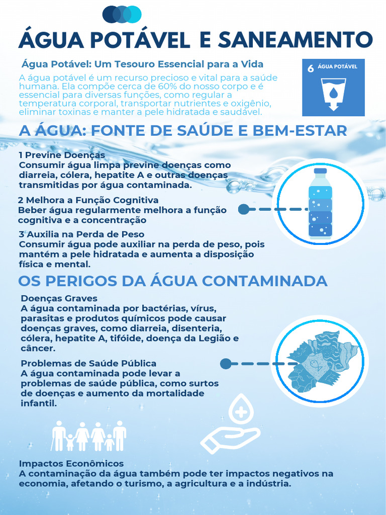 Importância da Água Potável e Saneamento | PDF | Água | Águas residuais
