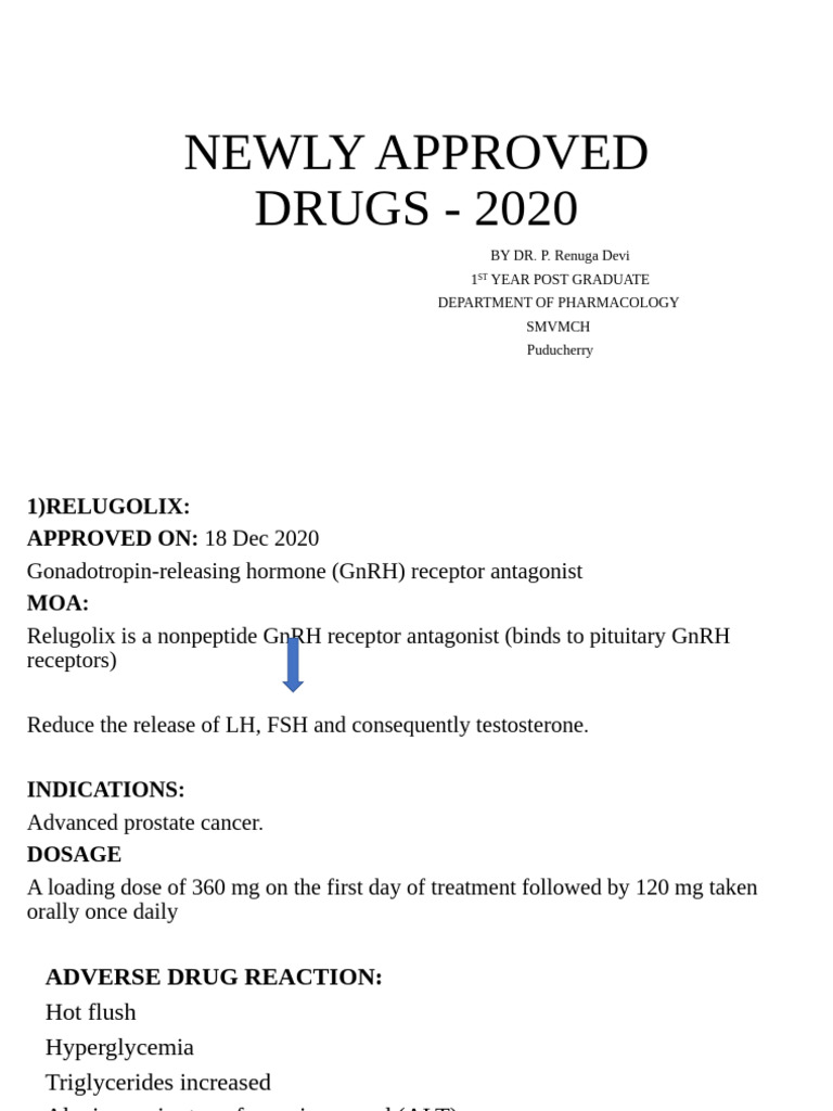 Newer Approved Drugs | PDF | Medical Specialties | Diseases And Disorders