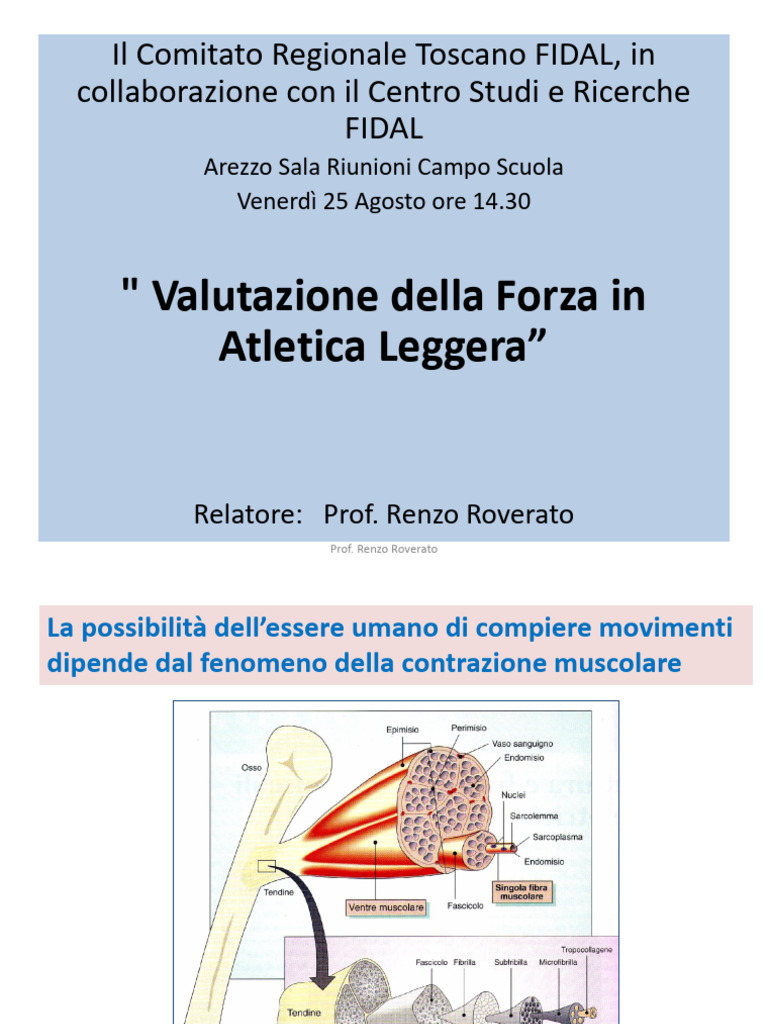 La Valutazione Della Forza in Atletica Leggera (R.Roverato) | PDF