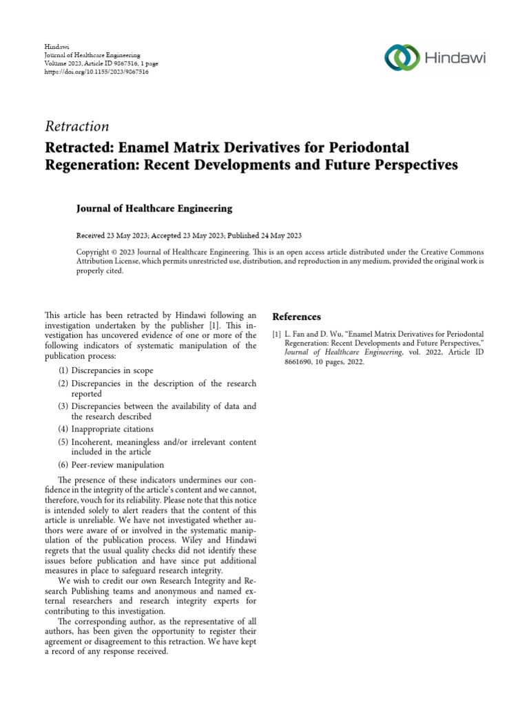 Enamel Matrix Derivatives For Periodontal Regeneration | PDF ...
