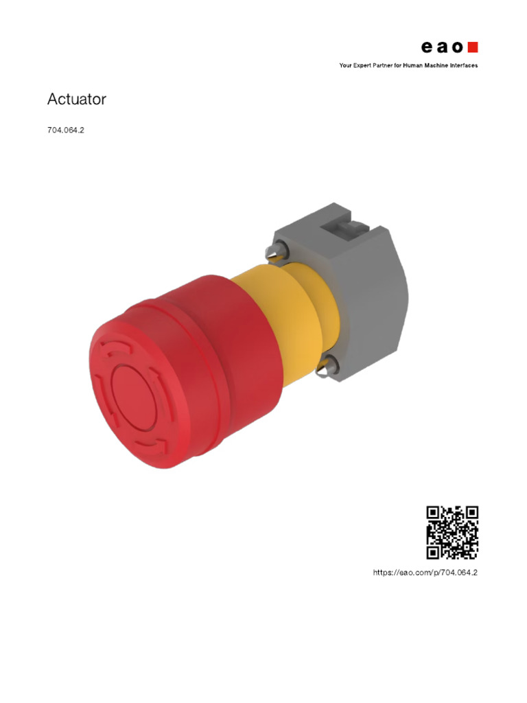 Datasheet component_actuator 704_064_2 | PDF