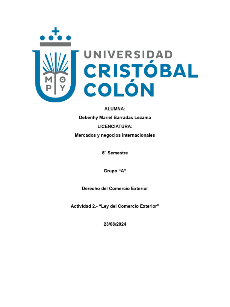 Ley del Comercio Exterior: Aranceles y Regulaciones | PDF | Arancel ...