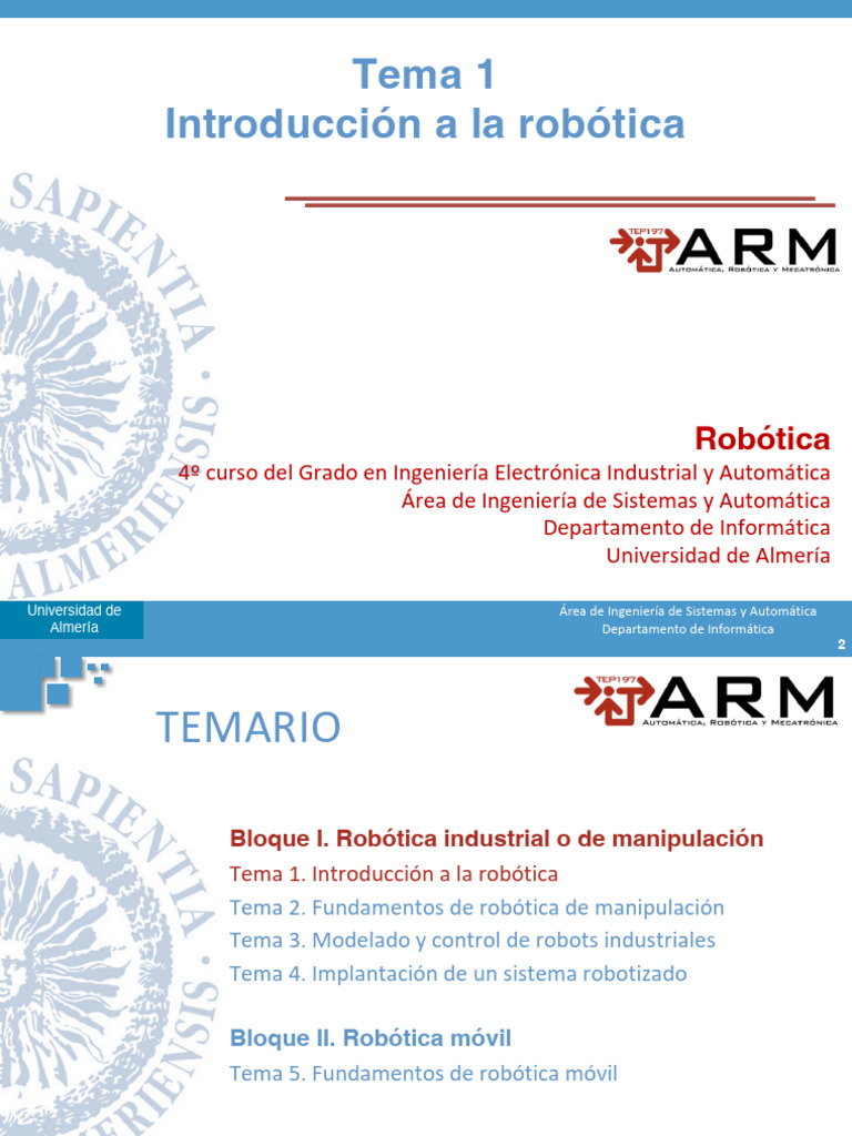 Introducción a la Robótica en Ingeniería | PDF | Robot | Robótica