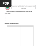 Yellow Fever Vaccination Guidelines for India | PDF | Yellow Fever ...