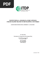 Download Institutional and Regulatory Options for Bus Rapid Transit i by Daisy SN8069892 doc pdf