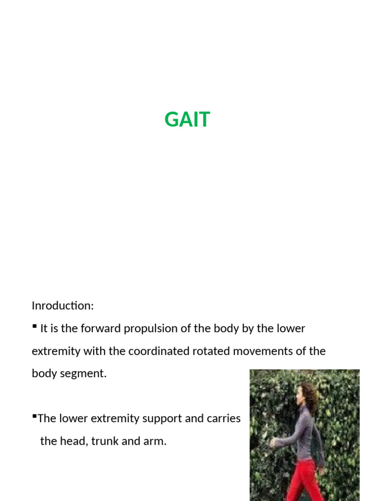 Gait Pdf Foot Human Leg