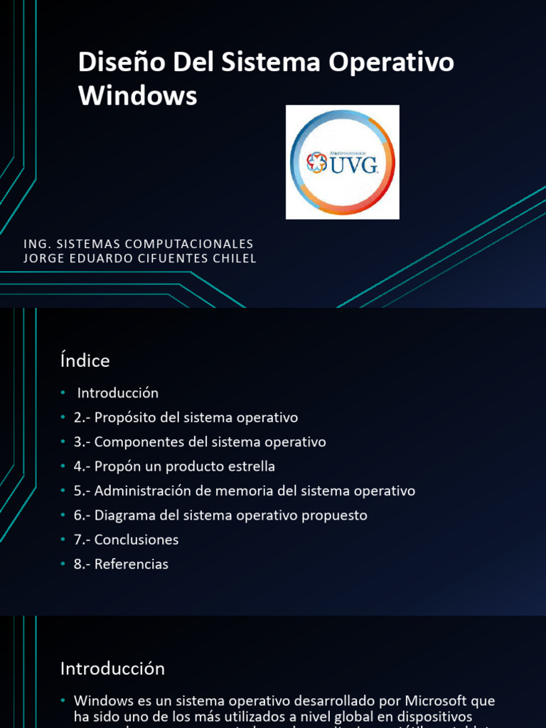 Jorge Cifuentes - Sistemas Operativos Windows Original | PDF ...