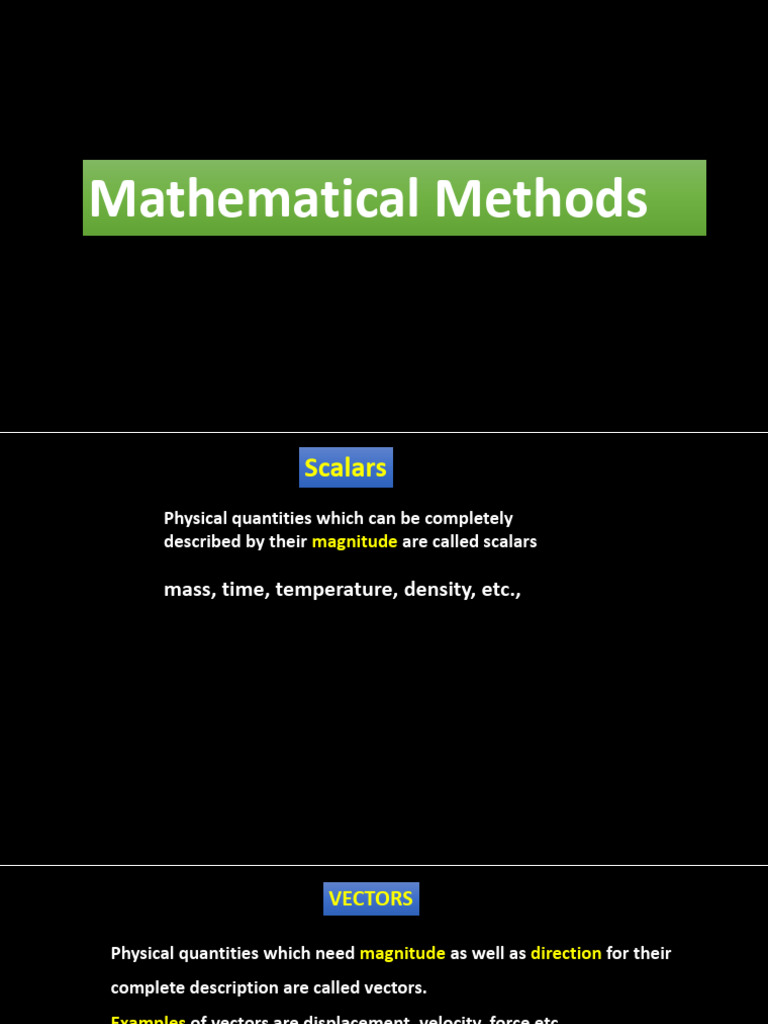 math methods 4 | PDF | Euclidean Vector | Norm (Mathematics)