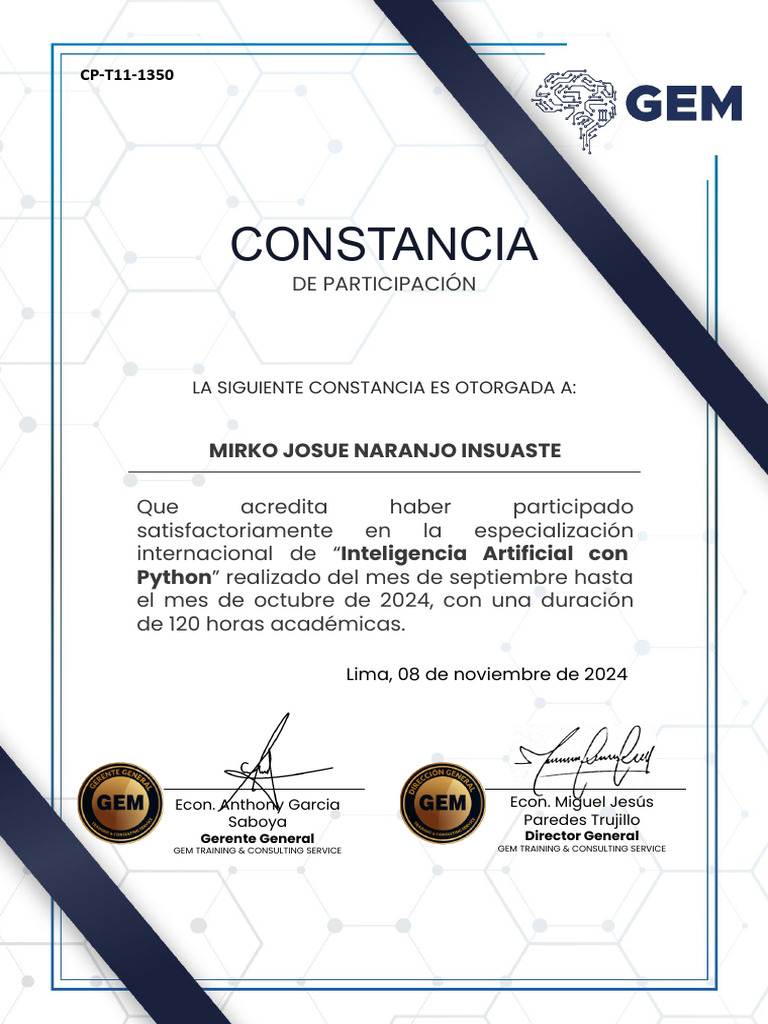 Python Certificado | PDF