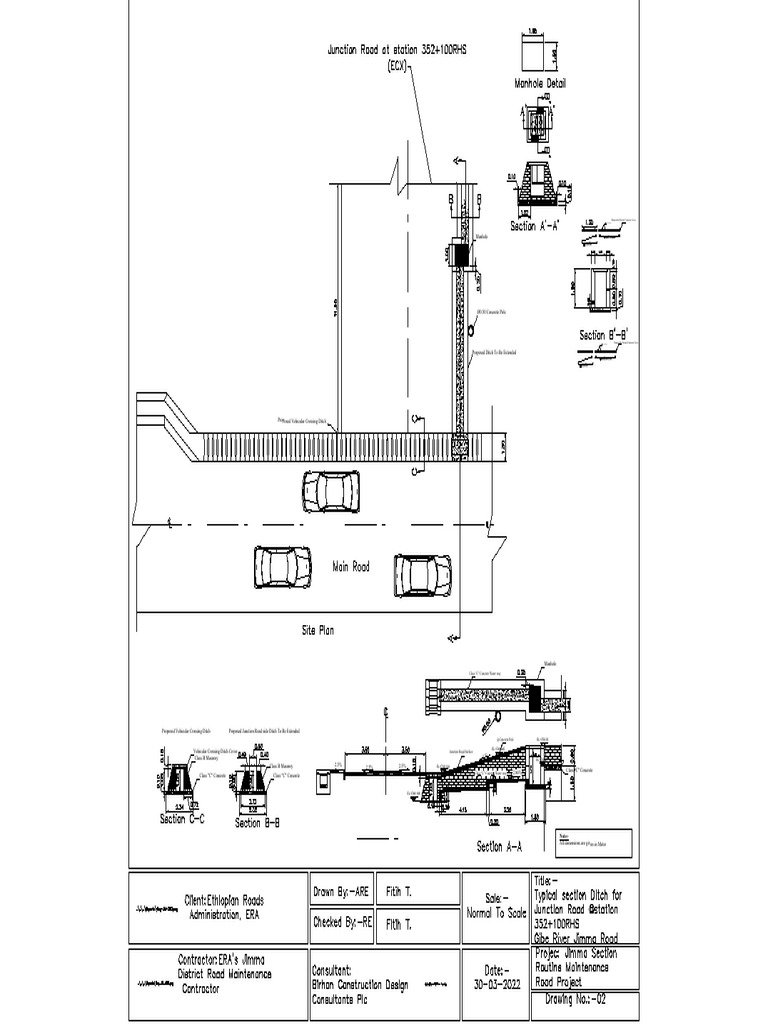 Proposed Vehicular Crossing Ditch Plan | PDF | Building Engineering ...