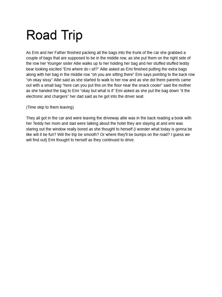 Road Trip Pdf
