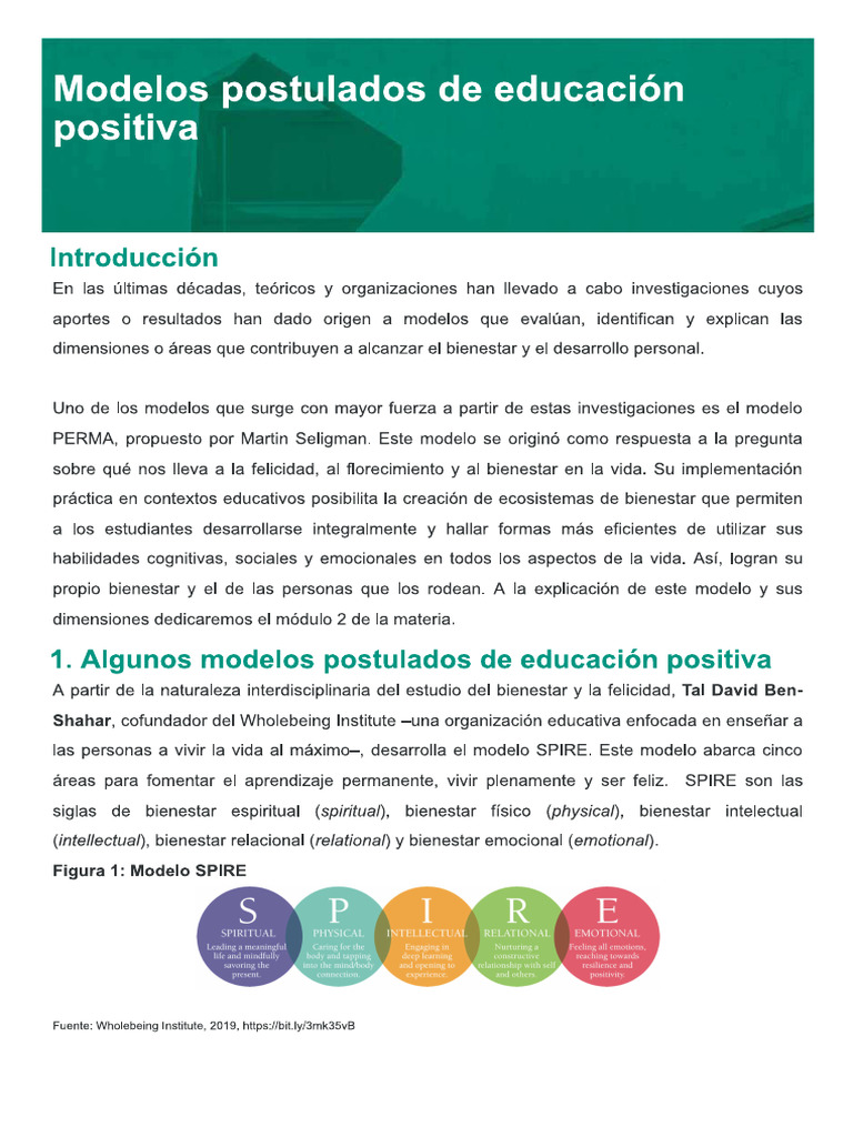 Modulo 1 Modelos Postulados | PDF