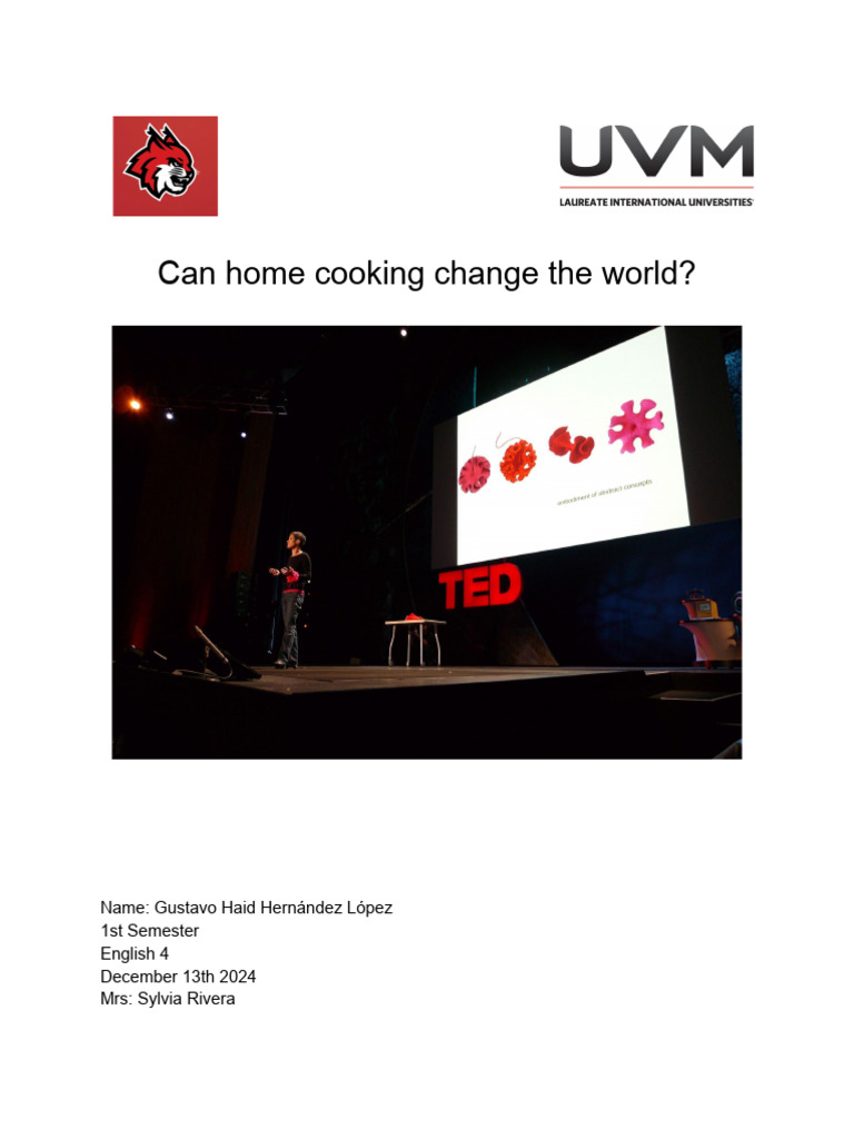 Home Cooking's Global Impact | PDF