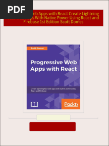 Immediate download Progressive Web Apps with React Create Lightning Fast Web Apps With Native Power Using React and Firebase 1st Edition Scott Domes ebooks 2024