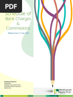 EBL Schedule of Charges 2024 | PDF | Banks | Fee