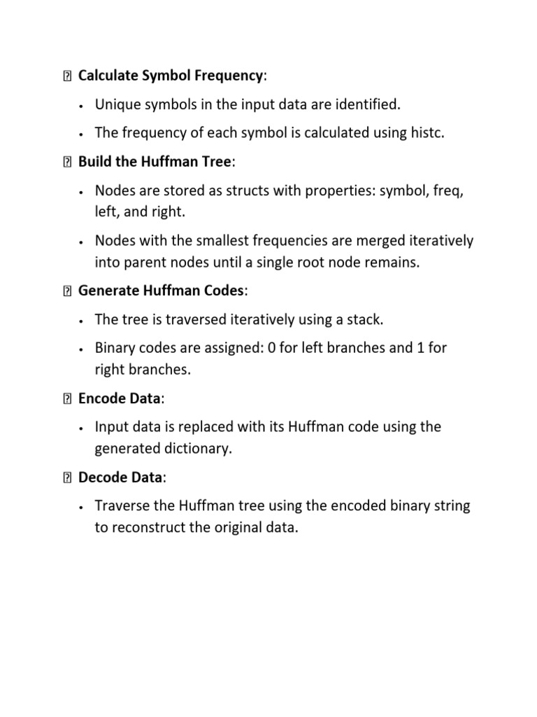 Huffman Coding Process Guide | PDF