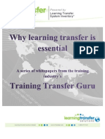 Why Learning Transfer Is Essential