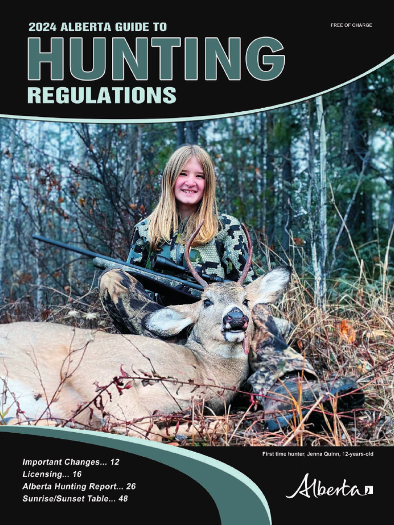 2024 Alberta Hunting Regulations | PDF | Hunting | Big Game Hunting