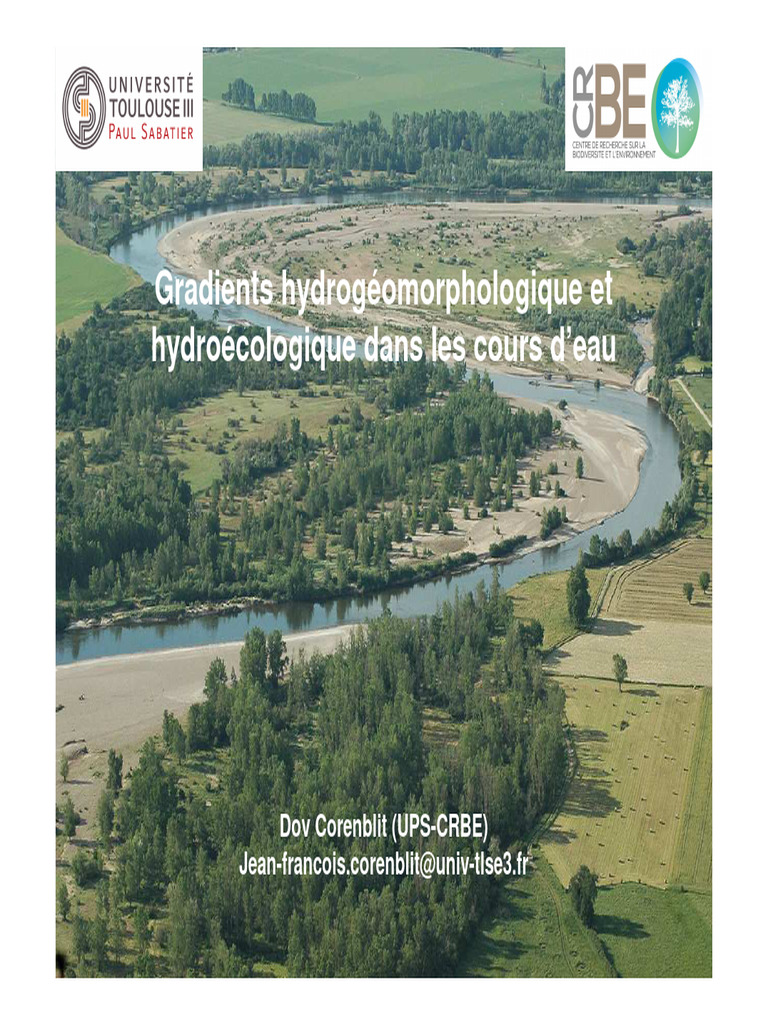 Gradients hydrogéomorphologiques fluviaux | PDF | Dynamique fluviale ...