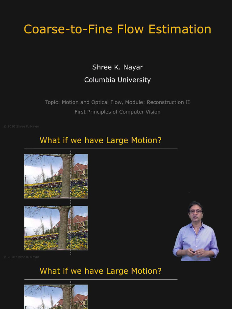 05.Coarse-to-Fine Flow Estimation _ Optical Flow | PDF