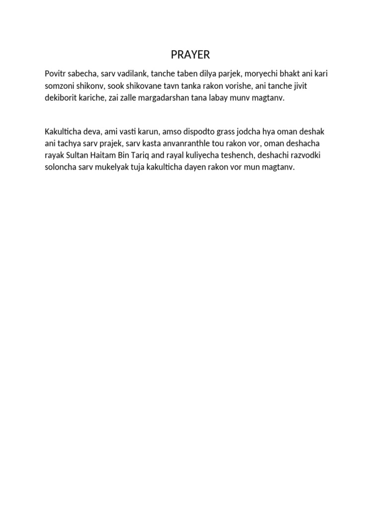 Prayer | PDF