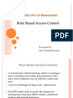 Network Security & Management - Role Based Access Control