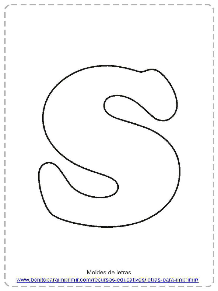 Moldes de Letra S-2 | PDF