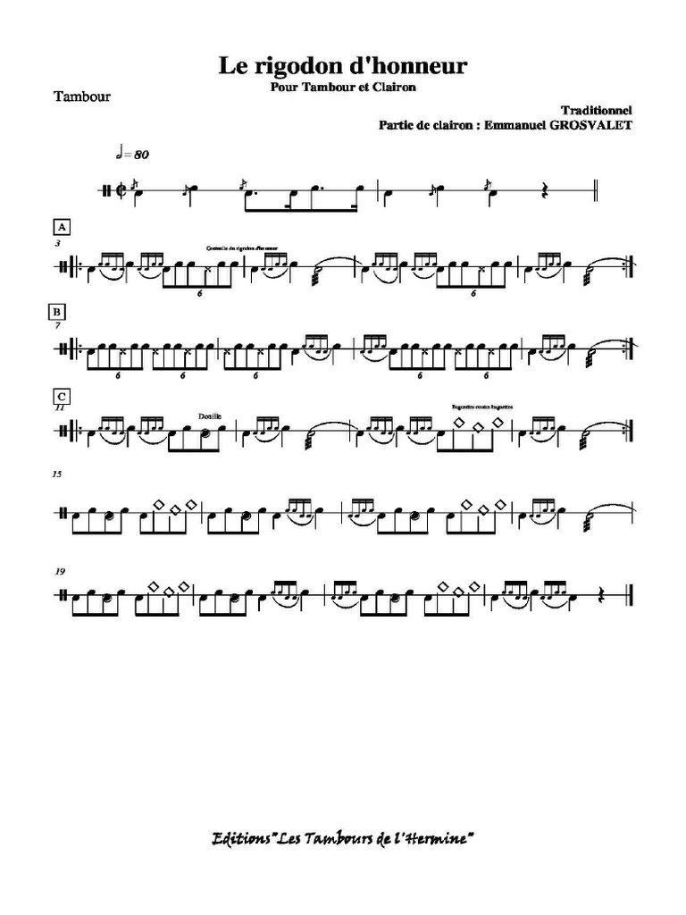 Le Rigodon Honneur | PDF