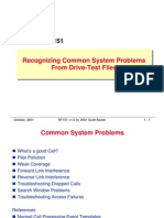 Course RF151: Recognizing Common System Problems From Drive-Test Files