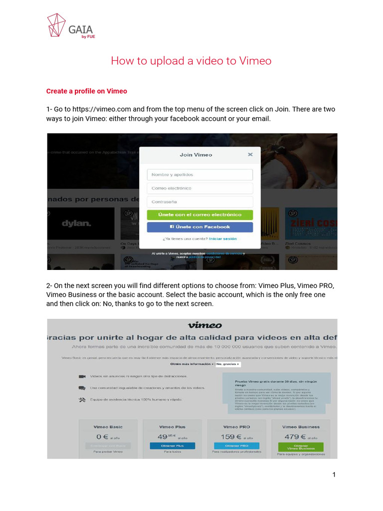 How to upload a video to vimeo 1 pdf